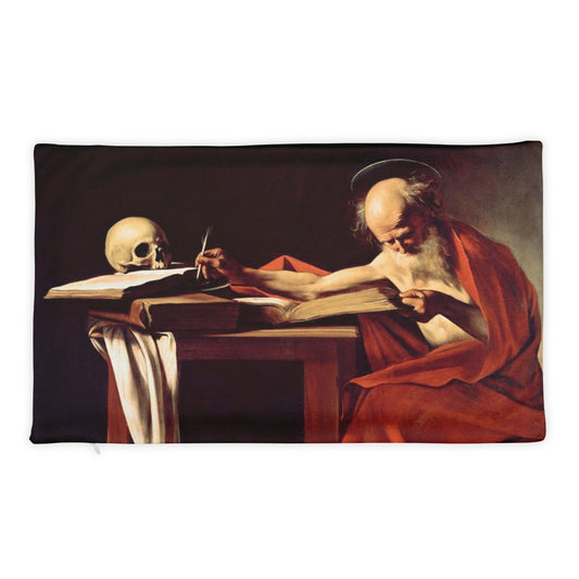 A Prayer Of Saint Jerome Writing Michelangelo Basic Pillow Case
