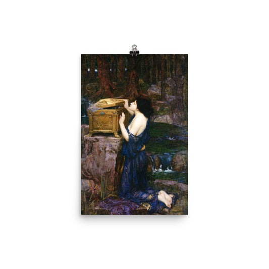 Pandora&#39;s Box - John William Waterhouse Print Poster