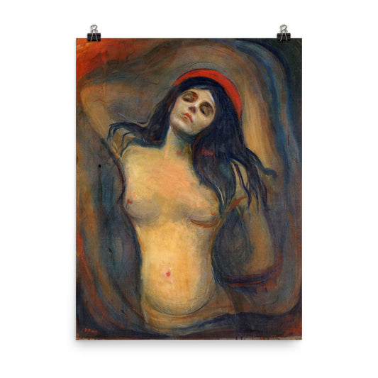 Madonna 1894 By Edvard Munch Print Poster