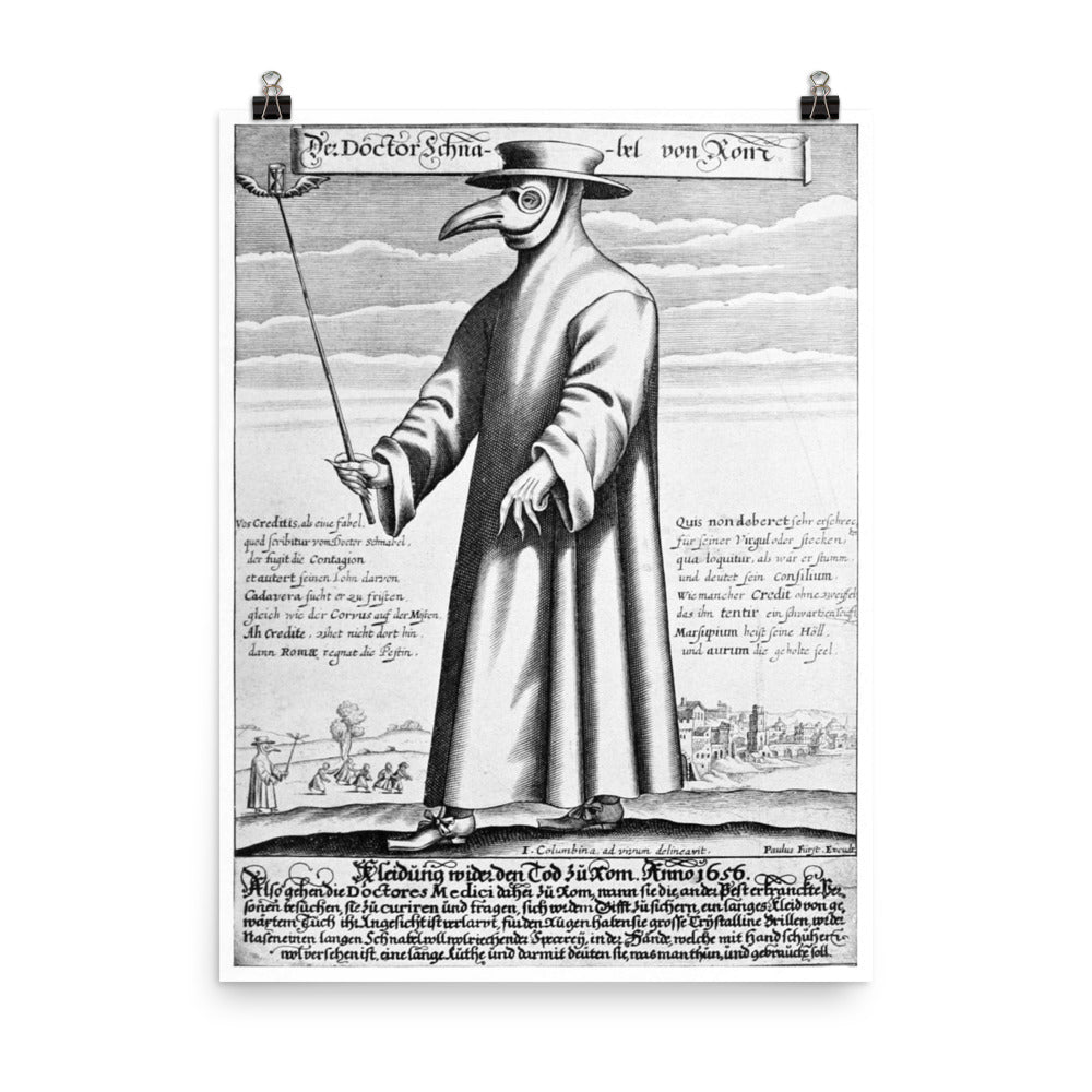 Plague Doctor - Dr Beaky Print Poster