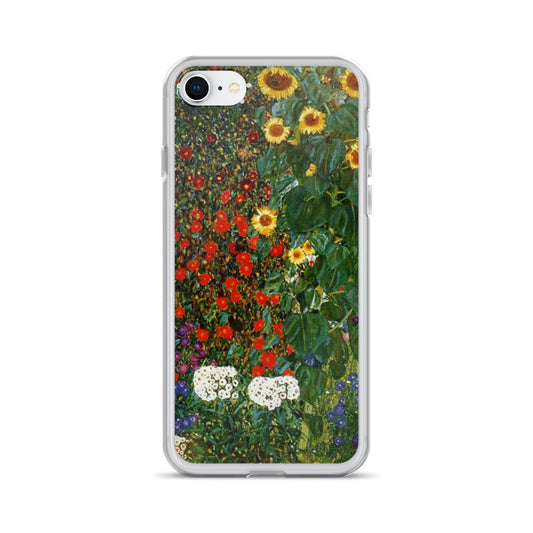 Farm Garden With Sunflowers Gustav Klimt I Phone Case