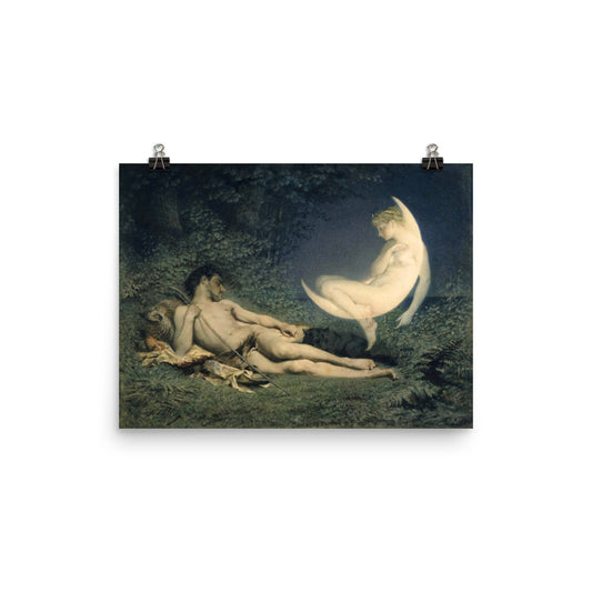 Endymion And Selene Greek Mythology Print Poster