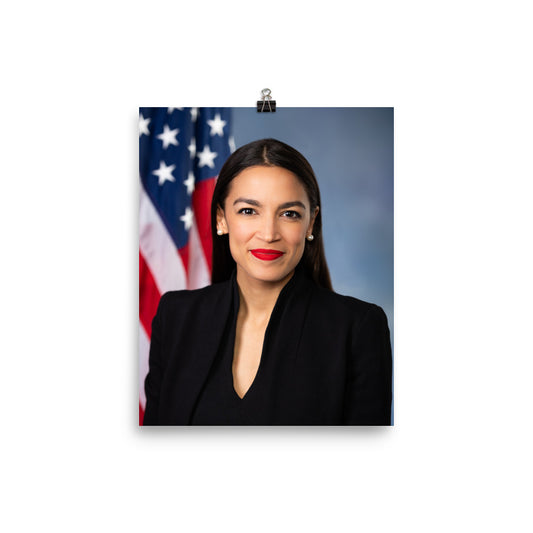 Rep Alexandria Ocasio Cortez AOC Official Portrait Print Poster