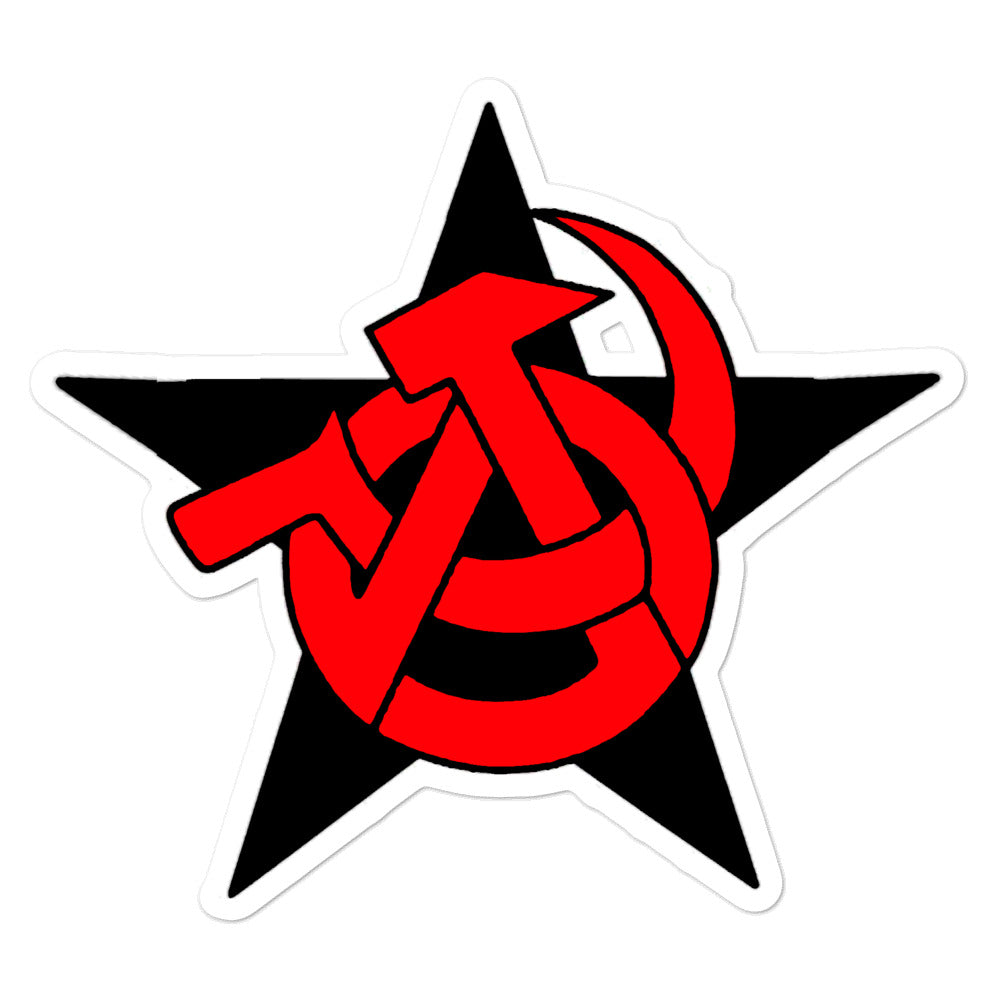 Ancom Anarchocommunist Symbol Sticker