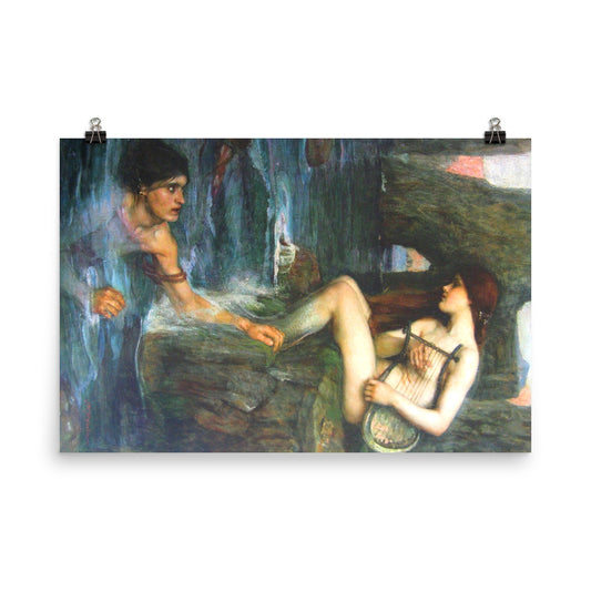 John William Waterhouse - The Siren Print Poster