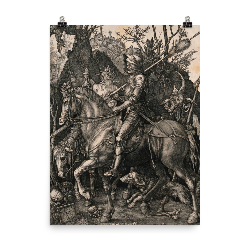 Knight Death and the Devil Albrecht Durer Print Poster