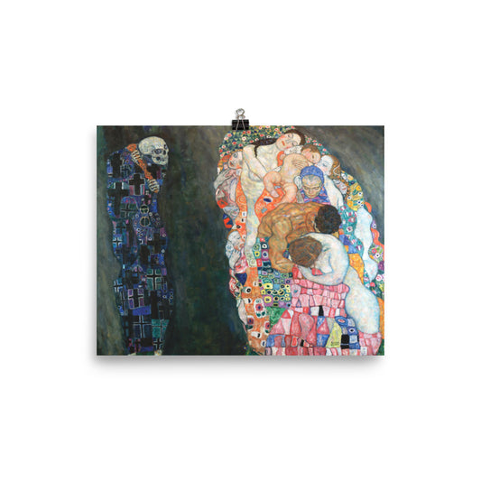 Gustav Klimt Death And Life Print Poster
